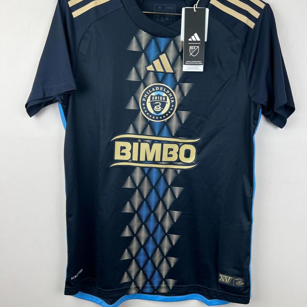 Adidas Philadelphia Union 2024-25 Home Jersey Womens M Navy BIMBO MLS IP5995 NWT
